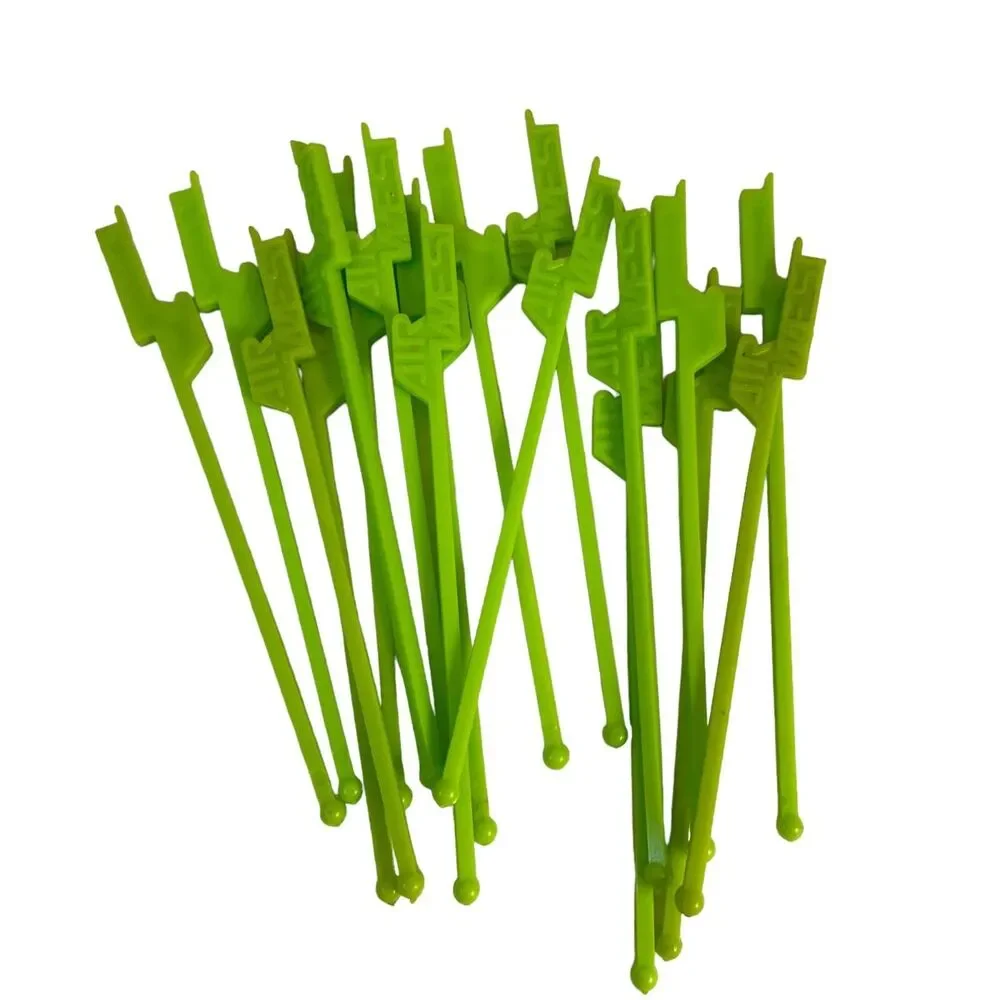 #6282 Air West Vintage light green drink swizzle sticks quantity 18